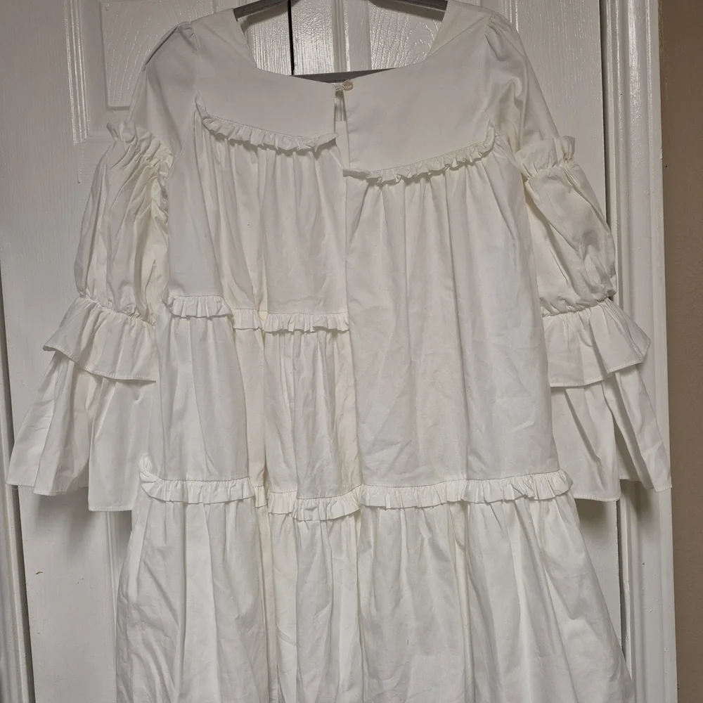 Aje L'espirit Ruffle Mini Dress Size L - Picture 6 of 8